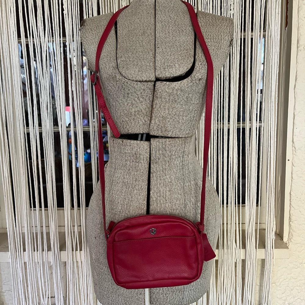 Leather Red Crossbody Bag